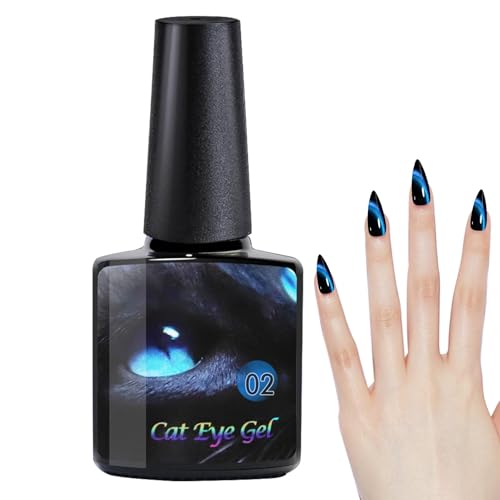 9D Cat Eyes Gel Nail Polish | Magnetic Glitter Gel Polish | Holographic Crystal Gel Nail Polish | Vibrant Cat Eyes Magnetic Gel 