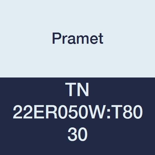 TN 22ER050W:T8030 Carbide Multi-Material (P30,M25,K30) Indexable External Threading Insert, Whitworth 55 Degree, TPI 5, 3" Cutting Edges, PVD, Use SER/L Tool Holder, Gold (Pack of 5)
