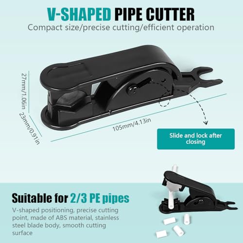 Image of Serplex Ultra-Clear PTFE Bowden Tube 5M for 1.75mm Filament with Cutter, 2.5mm ID x 4mm OD High-Performance Transparent Tubing Compatible with Bambu Lab A1 /P1 /X1C and Ender 3 V3 3D Printers