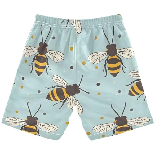 Bees Boys Swim Trunks, Quick Dry Toddler Beach Shorts Boy Swimwear Bathing Suit2