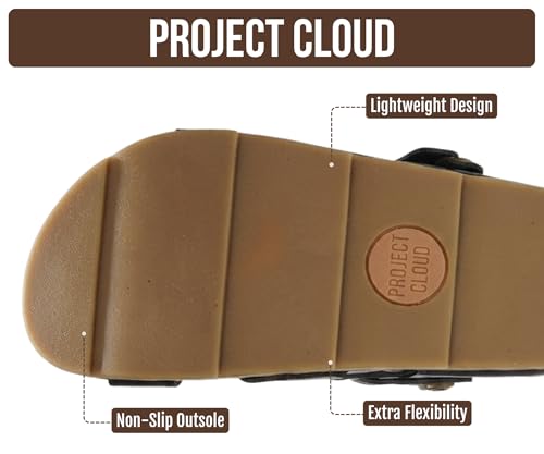 Image of Project Cloud Platform Sandals Women - Strappy Wedges with Comfortable Plush & Soft Insole - Lightweight & Non Slip Platform Sandals for Women 2026