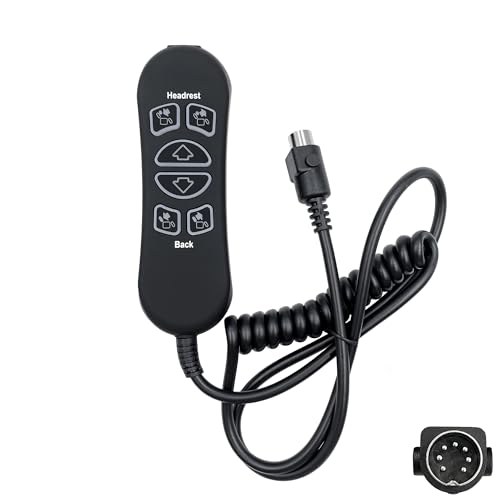 6 Button 7 Pin Lift Chair Remote Controller Replaces HHC HSW306 Hand Control Switch Replacement for Power Recliner