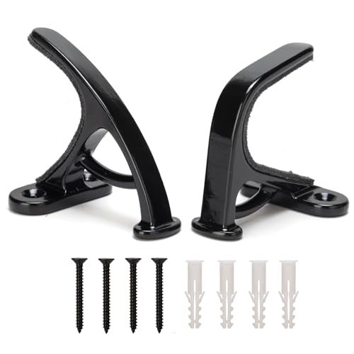 TRIPLE DEER Gun Rack Wall Mount Gun Storage with Felt, Gun Hooks Wall 