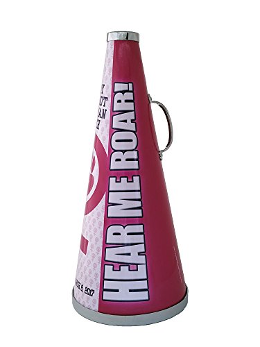 Get Heard! The Best Women's Right Protest Megaphone (professional cheerleading megaphone with a purpose! Fully decorated to help you get the message out!) (Purple)