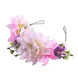 corona de flores para hawaiana Fantástico accesorio para tomar fotos en familia y amigos.