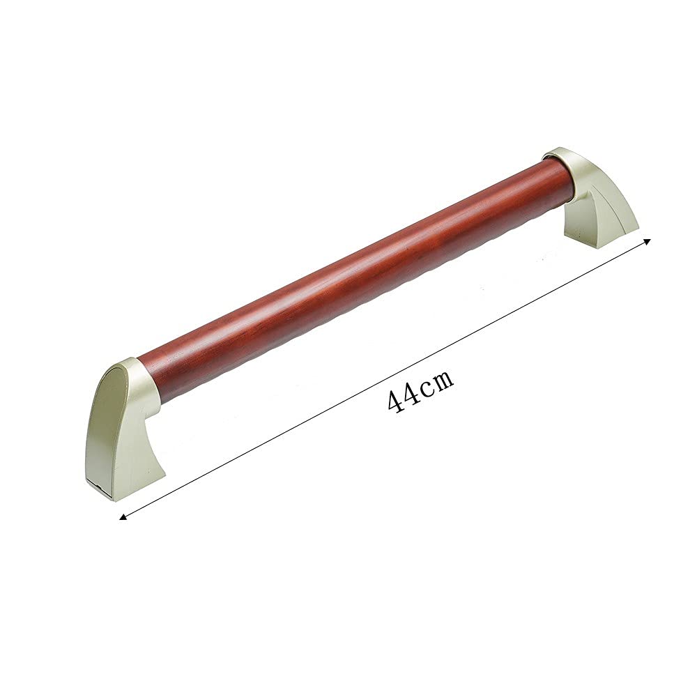- Corrimano, bracciolo di sicurezza, maniglie in legno per vasca da bagno e doccia, antiscivolo, impermeabile, per bagno/toilette/scale/barre del corridoio/44 cm
