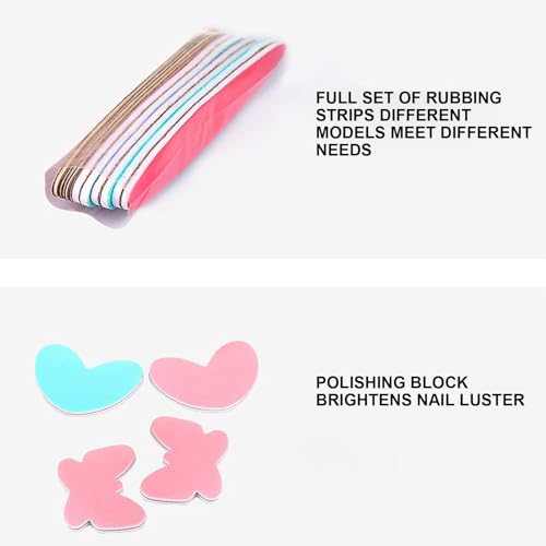 Kit fortalecedor de uñas y juego de manicura con herramientas versátiles para viaje 4
