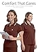 Eadflie Women's Scrub Tops - Cropped Zip-Front Polo Scrub Top - Medical Scrub Top with Chest Pocket, Pen Slot, Side Vents - (Brown/S)