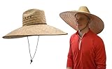 Nicky Bigs Novelties Handmade Large Straw Sun Hat Wide Brim Mexican Sombrero for Ultimate Sun Protection Garden Beach Outdoor Work Festivals Brown Natural Palm Weave