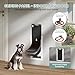 PETCOMING 3-Flap Dog Door, Medium Doggy Door for Wall, Never Rust Plastic Through Wall Doggie Door, Telescoping Tunnel, Closing Panel for Lock, Pet Door for Cats, Pets Up to 45 Pounds