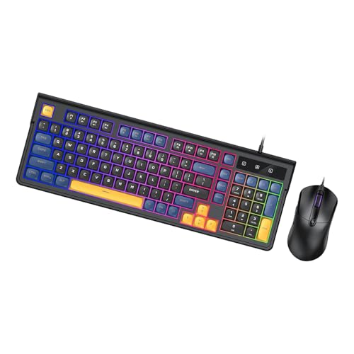 Teclado de cable USB con luces RGB para transformar tu espacio de escritorio
