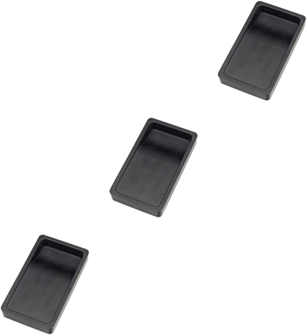 Lurrose 3pcs Painting Inkstone Accessories Two-Sided Student Inkslab Made of Safe Plastic for Chinese Calligraphy