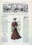  MODE ILLUSTREE (LA) [No 11] du 12/03/1905 - JOURNAL DE LA FAMILLE DESCRIPTION DE LA GRAVURE COLORIEE - MODELE DE BLANCHE LIMOUSIN - TOILETTE D\'APRES-MIDI