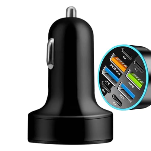 Caricabatteria da da da auto Caricatore USB portatile da 66 W rapido per telefono con display digitale porte di ricarica caricabatterie per da da auto camion SUV