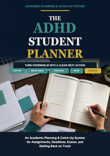 The ADHD Student Planner: An Academic Planning & Catch-Up System for Assignments, Deadlines, Exams and Getting Back on Track image 2