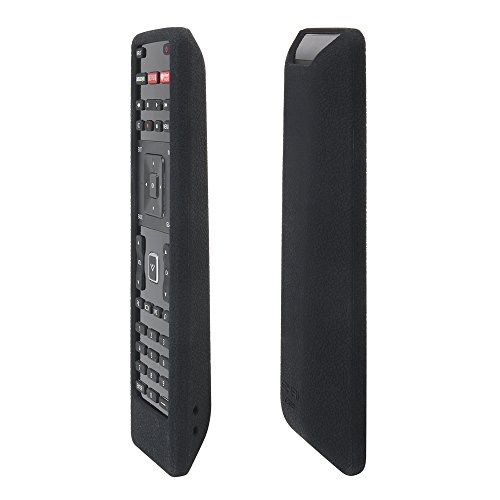 Sikai Remote Case Compatible With Vizio Xrt122 Smart Tv Remote [Eco-Friendly] Silicone Case For Vizio Smart Lcd Led Tv Remote [Shock Proof] Silicone Cover For Vizio Xrt122 Remote With Lanyard (Black) #TOP3