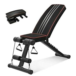 Hirix Adjustable Weight Bench, Utility Weight Benches for Full Body Workout, 7 Backrest Foldable Incline/Decline Bench Press 300 lbs for Home Gym