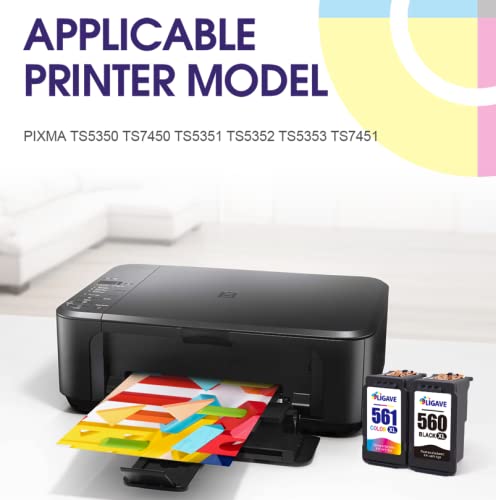 Cartucce Canon PG-560/CL-561 Originali - Confezione 2 (Nero + Colore) + Carta Fotografica 50 Fogli - Foto 6