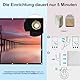 Beamer Leinwände 100 Zoll,Projektoren Indoor Outdoor 16:9 HD Faltbarer Beamer Leinwand,Projector Screen Tragbarer Dicker Stil,für Zuhause, Büro und Schule