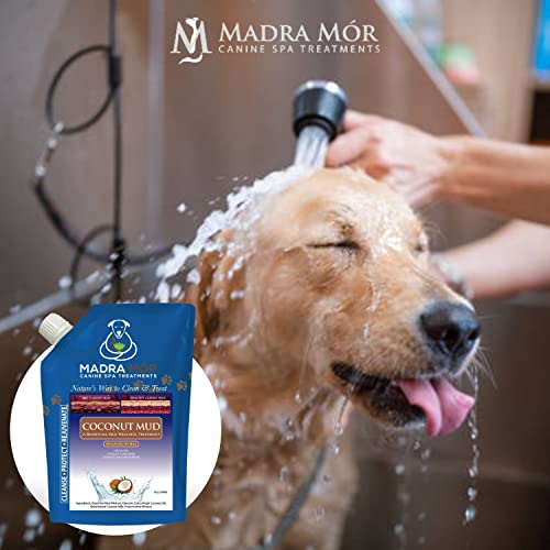 Image of Worldwide Nutrition Bundle: Madra Mor Coconut Mud - Dog Essentials Mud Bath, Dog Grooming, Dry Skin for Dogs Treatment, Dog Coat Skin Care Products - 10oz Pouch & Multi-Purpose Key Chain