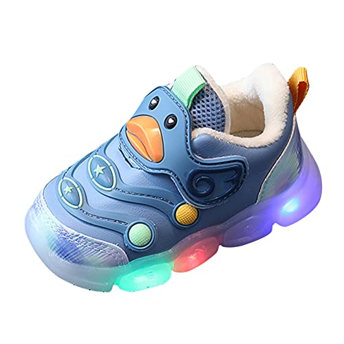 sfdgfhyf Toddler Casual Sneaker Children Sports Shoes Light Shoes Small White Shoes Light Board Shoes Non (Blue, 9-12 Months)