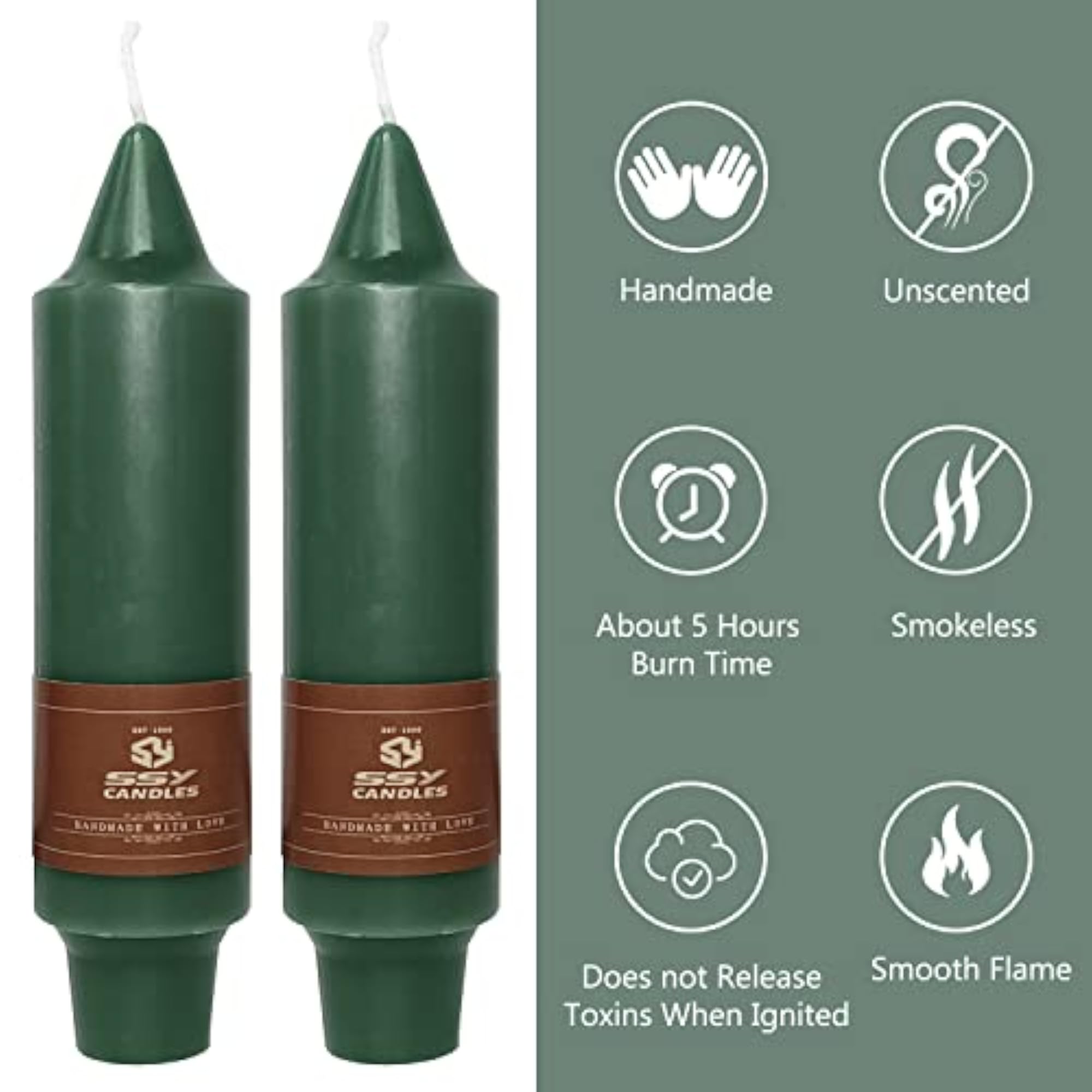 Taper Candles Handmade Dinner Candle Short Candle Sticks