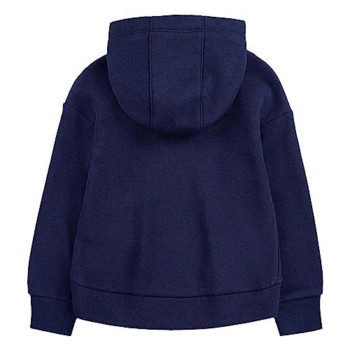 Nike Girl's Club Fleece Hi Low Pullover (Little Kids) Midnight Navy 5 Little Kid2