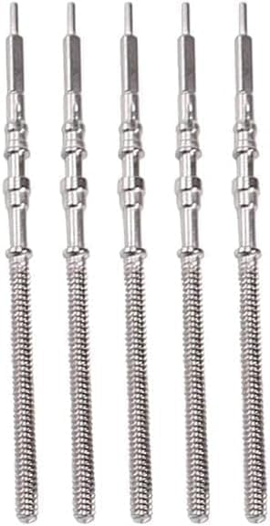 5Pcs Silver Movement Watch Steel Stem Crown Kit Watch of Parts for NH35 NH36 NH38 NH39 Movement Stem Spare Parts Repair Tools and Kits Accessories