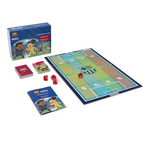 Miniland FC Barcelona Juego de Mesa Estrategia y Trabajo en Equipo, 3 Niveles de Dificultad, Ideal para Niños y Familias, Licencia Oficial | Juntos, Mucho Más Que un Club