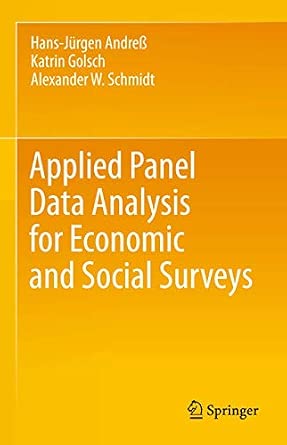 Applied Panel Data Analysis for Economic and Social Surveys 2013th Edition book cover