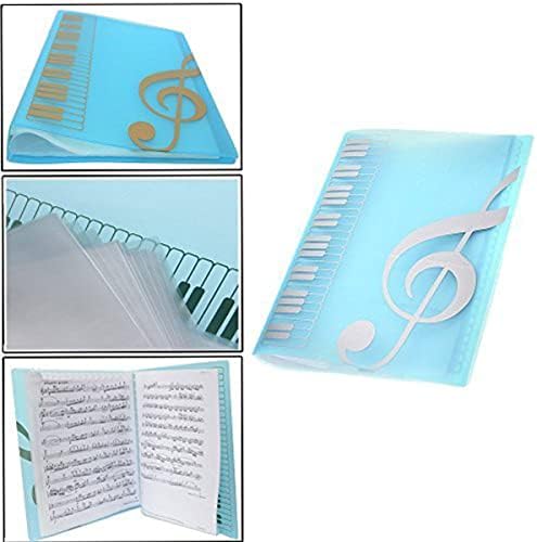 Music folder piano score folder Music folder storage Holder A4 Size Folder,40 Pockets Chorus dedicated Sheet Music Folder