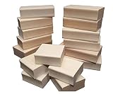 Blank Maple Rubber Stamp Mounts. 3 x 1.5 Inches (3 Blocks per Pack) White Maple