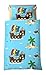 Produktbild Dream Art Kids Renforce Kinder Bettwäsche, Pirat, blau, 100 x 135 cm inkl. Kissen 40 cm x 60 cm