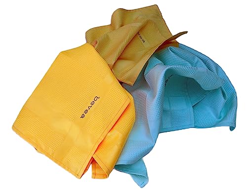 Bevea Microfiber Cleaning Cloth, Large Size, 16X24 Inches, 3X In 1 Package, Absorbent, Lint Free, Streak Free, Helps For All Your Smooth Surface Cleaning Issue. #TOP4