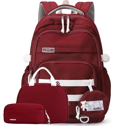 YJMKOI Conjunto de mochila infantil para meninas, ensino fundamental, mochila estética para meninas e meninos