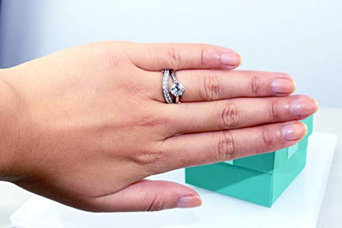 Curved Wedding Band, 925 Sterling Silver Ring, Cubic Zirconia Stones, Round Cut, Wedding Band, Silver Ring #TOP5