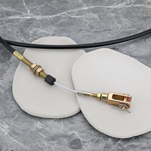 YINETTECH 2,5 M Manuelles Flexibles Drosselklappensteuerkabel für Den Austausch des Baggermotordrehzahlhebels