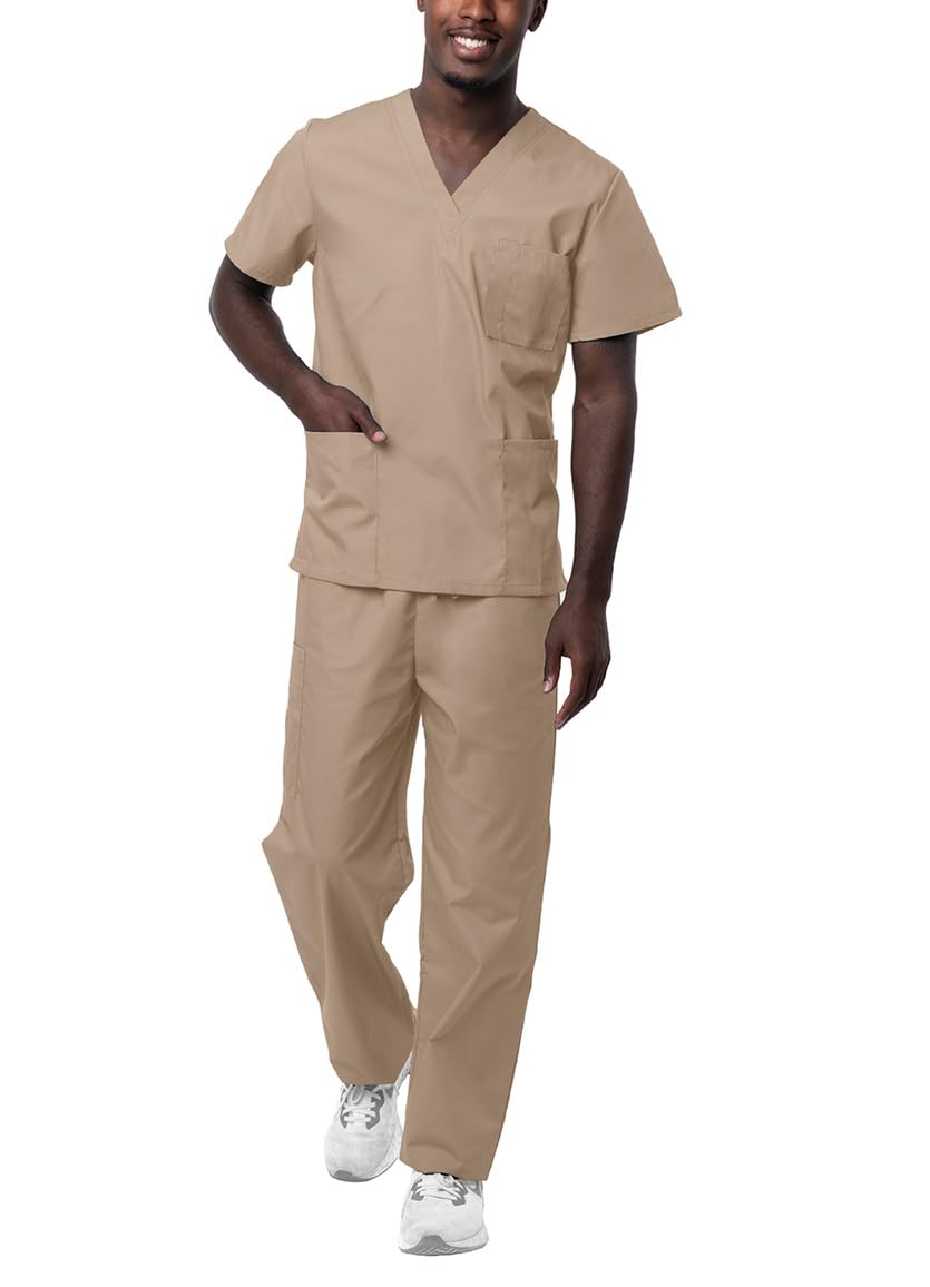 Sivvan Tenue Médicale Unisexe Classique - Blouse Col en V & Pantalon à Cordon