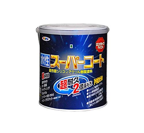 アサヒペン ペンキ 水性スーパーコート 水性多用途 若草色 1.6L