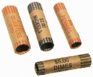 Crimped End Mixed Gun-shell Coin Wrappers ABA Standards 40 Pack