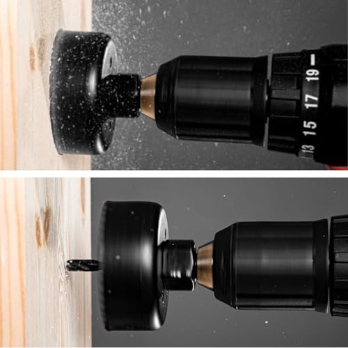 Jogo Kit Serra Copo 7 Pç Madeira MDF Drywall Compensado 26mm 1” de 26 – 63mm