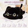 Cute Black Cat Plush Pillow, Kawaii Plushies Black Cat Stuffed Animals, Squishy Plushies, Cuddle Plush Pillow for Kids & Girls (13 Inch) #2