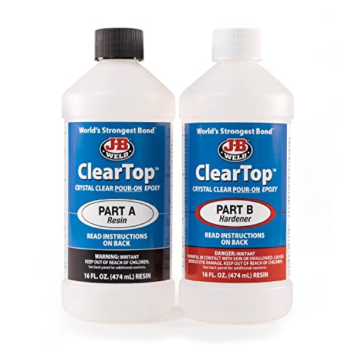 Buy JB Weld Tabletop Epoxy Resin, 1 Gallon Kit, Cures Clear, Fast Cure