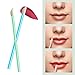 500Pcs/Set Disposable Lip Brushes Make Up Brush Lipstick Lip Gloss Wands Applicator Tool Makeup Beauty Tool Kits (Multi-colored)