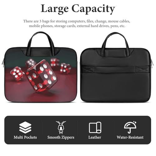 Maletín para portátil impermeable de 17 pulgadas rojo miniatura 5