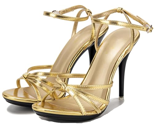 Chaussures d'été habillées dorées pour rayonner lors de vos mariages