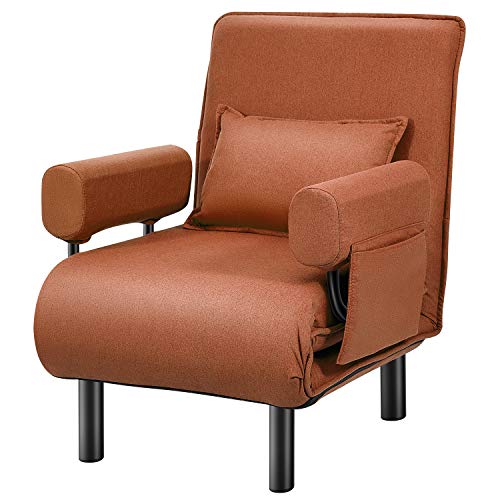 Kealive Convertible Sofa Chair Bed Folding Arm Chair Sleeper for Adults, 5 Position