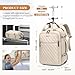 GOLF QUALITY Reiserucksack Damen Rucksack Handgepäck Flugzeug 17 Zoll Laptop Rucksack Herren Wasserdicht Reisetasche Groß Travel Backpack Women Weekender Bag für Reise Arbeit,Aprikose