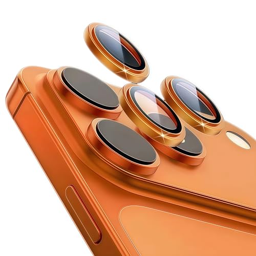 BUDTOP 3 Packs Camera Lens Protector for iPhone 17 Pro/iPhone 17 Pro Max, [All-in-one Frosted] [Strong Adsorption][Military Grade Shatterproof][Does not Affect Night Shots] 9H Metal Tempered Glass