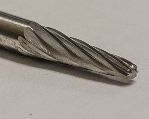 Fresa de carburo sólido single cut 1/8" x 3/8" miniatura 2